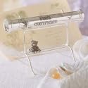 Silver Plated Birth Certificate Holder with Stand