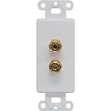 Brand New Ge Dual Speaker Speaker Wall Plate, 2 Post