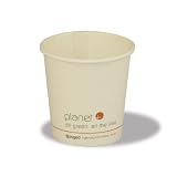 Planet+  4-Ounce PLA Laminated Compostable Hot Cup, 1000-Count Case,  Boxes (Pack of 1)