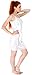 VENTELAN Women Long Sleeve Heart Printed Sleepwear Korean Fashion Pajamas Set, M(US Size:8-10), Blue