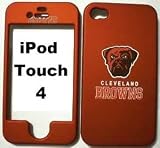 Cleveland Browns Dawg football logo Apple ipod iTouch Touch 4G 4 Faceplate Hard Cell Protector Case Cover Snap On NEW !!