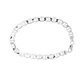 Solid Sterling Silver Mariner Link Bracelet