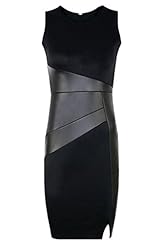 Slit General Print Summer Leather Club Dress/Midi Dress 