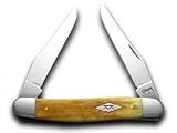 CASE XX Smooth Antique Bone Muskrat 1/500 Pocket Knife Knives