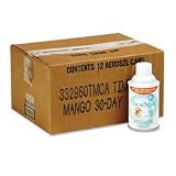 Metered Aerosol Fragrance Dispenser Refills, Mango, 12/Carton