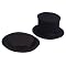 Adults' Collapsible Top Hat - Black