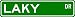 LAKY Street Sign ~ Personalized Family Lastname Sign ~ Gameroom, Basement, Garage Sign Novelty** METAL ALUMINUM