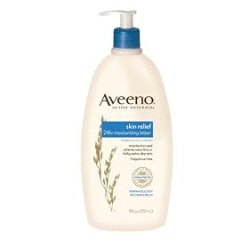 Aveeno Active Naturals Skin Relief Moisturizing Lotion with Soothing Oatmeal Essence, 18-Ounce Bottle