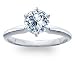 18ct Solid White Gold 0.20ct Round Diamond Solitaire Engagement Ring
