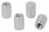 4 Pc. Silver Anodized Aluminum Valve Stem Cap Set