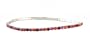 Anklet - A7 - Swarovski (tm) Crystal - Stretch ~ Fuchsia, Hyacinth and Siam (Orange, Red & Fuchsia)