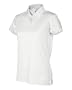 Ladies ClimaCool Solid Mesh Textured Polo, Color: White, Size: Medium