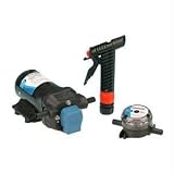 Jabsco 31605-0092 Marine ParMax 3 Washdown Water Pump Kit (3.5-GPM, 50-PSI, 12-Volt, 15-Amp)