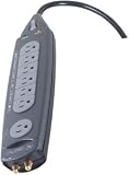 Belkin PureAV F9A702fc06 7-Outlet Home Theater Surge Protector (Gray/Silver)