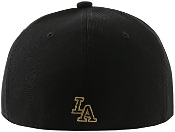 U1TO Hipster Hip-Hop LOS ANGELES Logo Print New Era Style Hat Cap BLACK SM