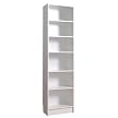 Tall Narrow Bookcase-White