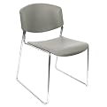 Polypropylene Stackable Chair - Gray