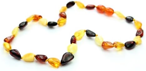 SilverAmber Genuine Baltic Amber Teething Necklace - Multi Colour - NE0027