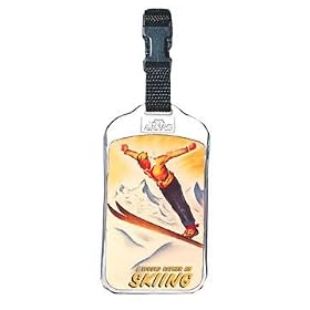 Buy Artag Luggage Tag Skiing by CODY-CHROME DESIGNS