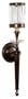 Fine Art Lamps Eaton Place 605750 Small Crystal 1-LT 60w (24"H x 6"W) Torchiere Lighting in Brown