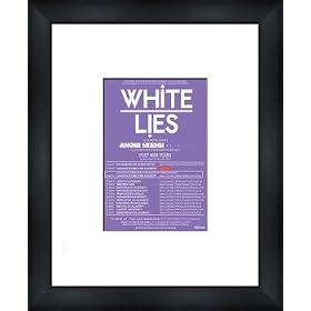 WHITE LIES UK Tour 2009 - Framed Original Advert
