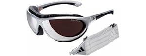 Adidas A136/00 6054 Aluminium Black Elevation ClimaCool Wrap Sunglasses Running
