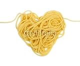 Wallmonkeys Peel and Stick Wall Decals - Pasta Heart (valintine`s Day Theme) - 48