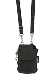 Baggallini Crinkle Flip Phone Case, Black