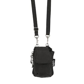 Baggallini Crinkle Flip Phone Case, Black