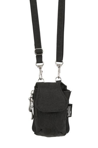 Baggallini Crinkle Flip Phone Case, Black