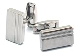 Dual Finish Titanium Cuff Links