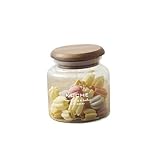 Paseo Glass Canister w/Wooden Cap GI-87