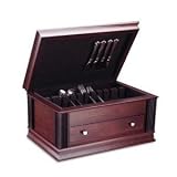 Review Jaf Gifts  / PROVIDENCE 1 DRAWER CHEST - FLATWARE CHEST, 1 DRAWER, MAHOGANY/BLACK, PROVIDENCE COLLECTION