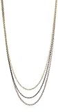 IMAGE OF Nancy Bacich Chain Mail Mesh Multi-Strand Silver Plate Necklace