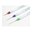 Set of 3 Sable NAIL ART Brushes Pen, Detailer Liner and Striper