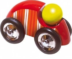 Vilac Car with Stripes - Red