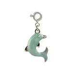 Blue Enamel Sterling Silver Dolphin Charm