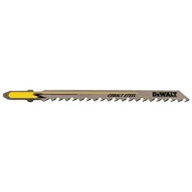 DEWALT DW3750H 4" 6 TPI Fast Wood Cut HCS T-Shank Jig Saw Blade - 5 Pack