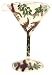 Lolita Martini Glass Christmas Ornament Kiss Me