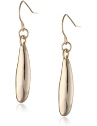 Kenneth Cole New York "Shiny Ear Update" Gold Sculptural Drop Earrings