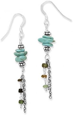 Baila Luna Oxidized Multistrand Drop Earrings