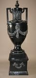 Italian Black Urn & Pedestal