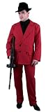 Men's Red and Black Gangster Suit Costume