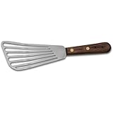Dexter-Russell Walnut Slotted Fish Turner, 6.5-Inch, Stainless Steel