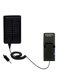 Solarbetriebenes Taschenaufladeger�t f�r wiederaufladbaren externen Akkusatz f�r Wowwee Cinemin Swivel - benutzt Gomadic TipExchange Technologie