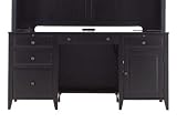 American Perspective Computer File Desk Hearth Black
