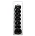 7 Knob Candle in Black