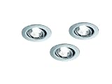 Trio-Leuchten 6891031-06 Bad-Halogen-Einbaustrahler 3x35W GU10 D: 6 5 cm chrom schwenkbar