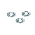 Trio-Leuchten 6891031-06 Bad-Halogen-Einbaustrahler 3x35W GU10 D: 6 5 cm chrom schwenkbar