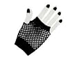 Dramatic 80's Fishnet Gloves, Black